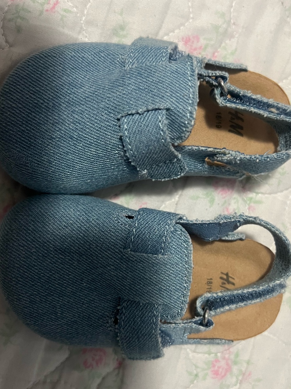 H&M Toddler Blue Denim Clog Sandals